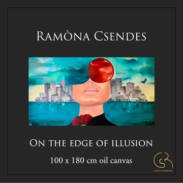 Illúzió határán olajfestmény