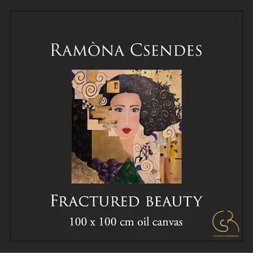 Töredezett szépség olajfestmény