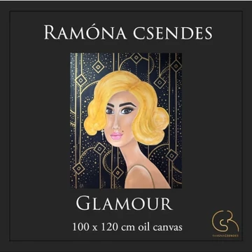 Glamour olajfestmény