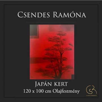 Japán Kert olajfestmény