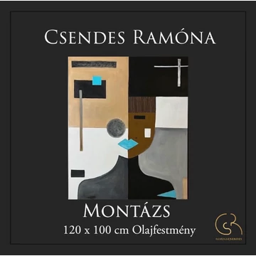 Montázs olajfestmény