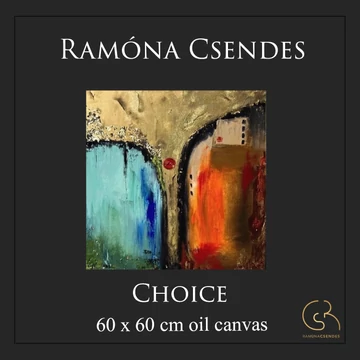 Választás olajfestmény