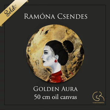 Arany aura olajfestmény