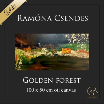 Golden Forest olajfestmény