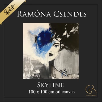 Skyline olajfestmény