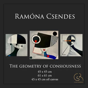 A tudat geometriája olajfestmény