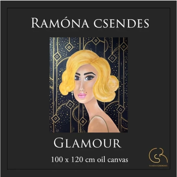 Glamour olajfestmény