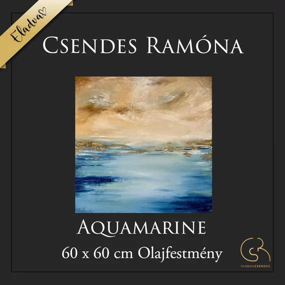 Aquamarine olajfestmény